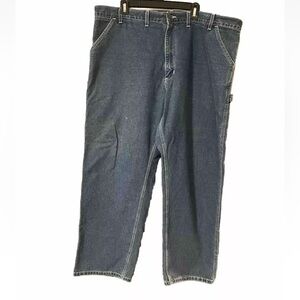Carhartt Blue Jeans Mens Carpenter Pants 44x30 Loose Original Fit Dungaree USA